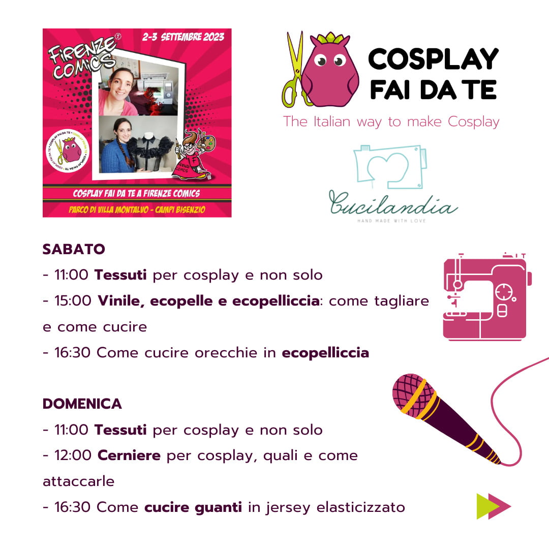 workshop cosplay e larp Firenze Comics