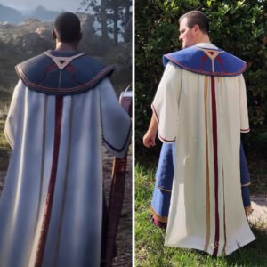 Cosplay Teferi da Magic The Gathering dietro